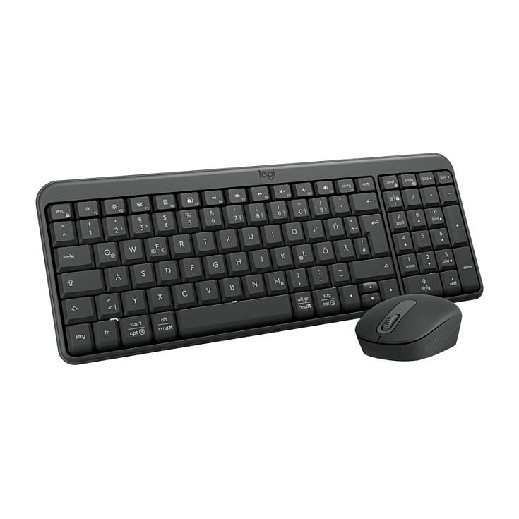 Combo (Tastierë & Maus) Logitech MK250, Wireless, Compact, QWERTZ Gjerman, Bluetooth, 1000 DPI - Grafit - 4