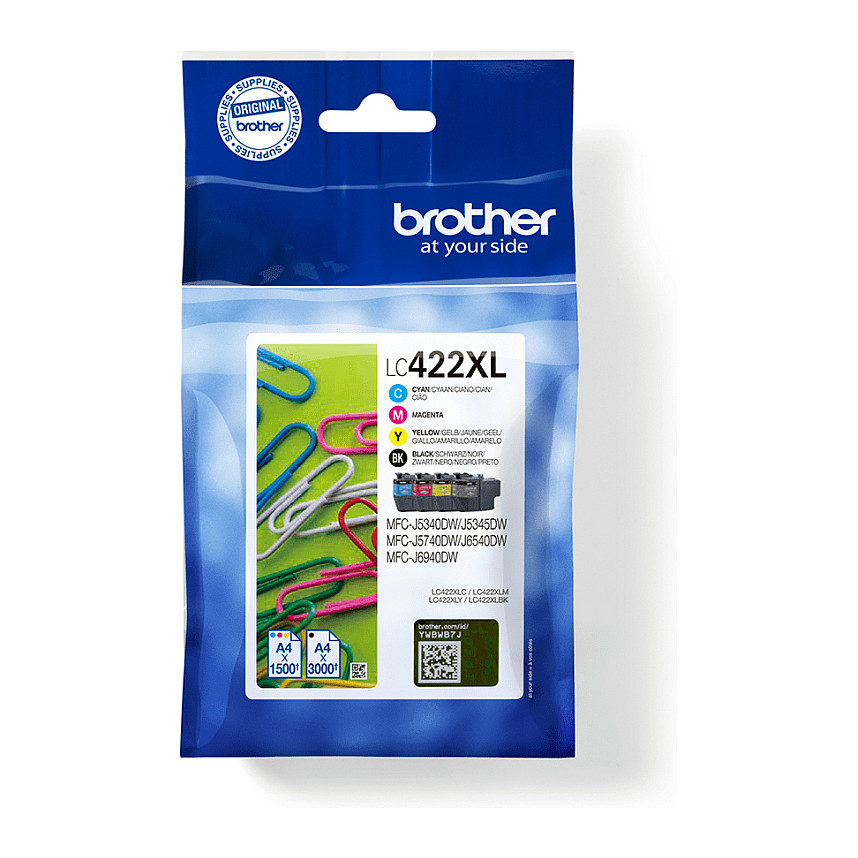 Toner Brother Tinte LC422XLVAL 4er Multipack (BKCMY) - 1