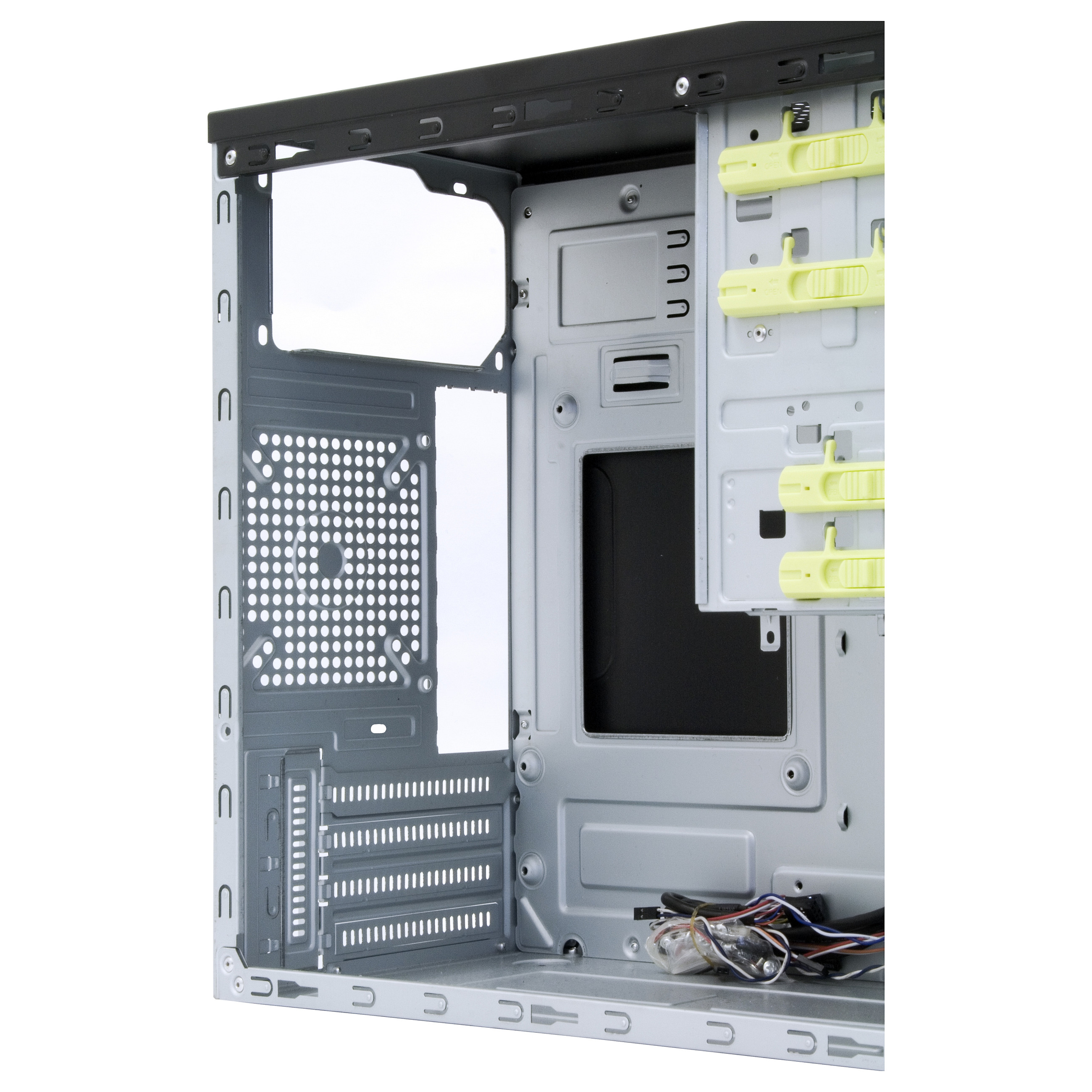 Kasë PC Chieftec CT-01B-OP / Mini Tower / Fan 80/90/120mm / HDD 2.5"/3.5" - Zezë - 4