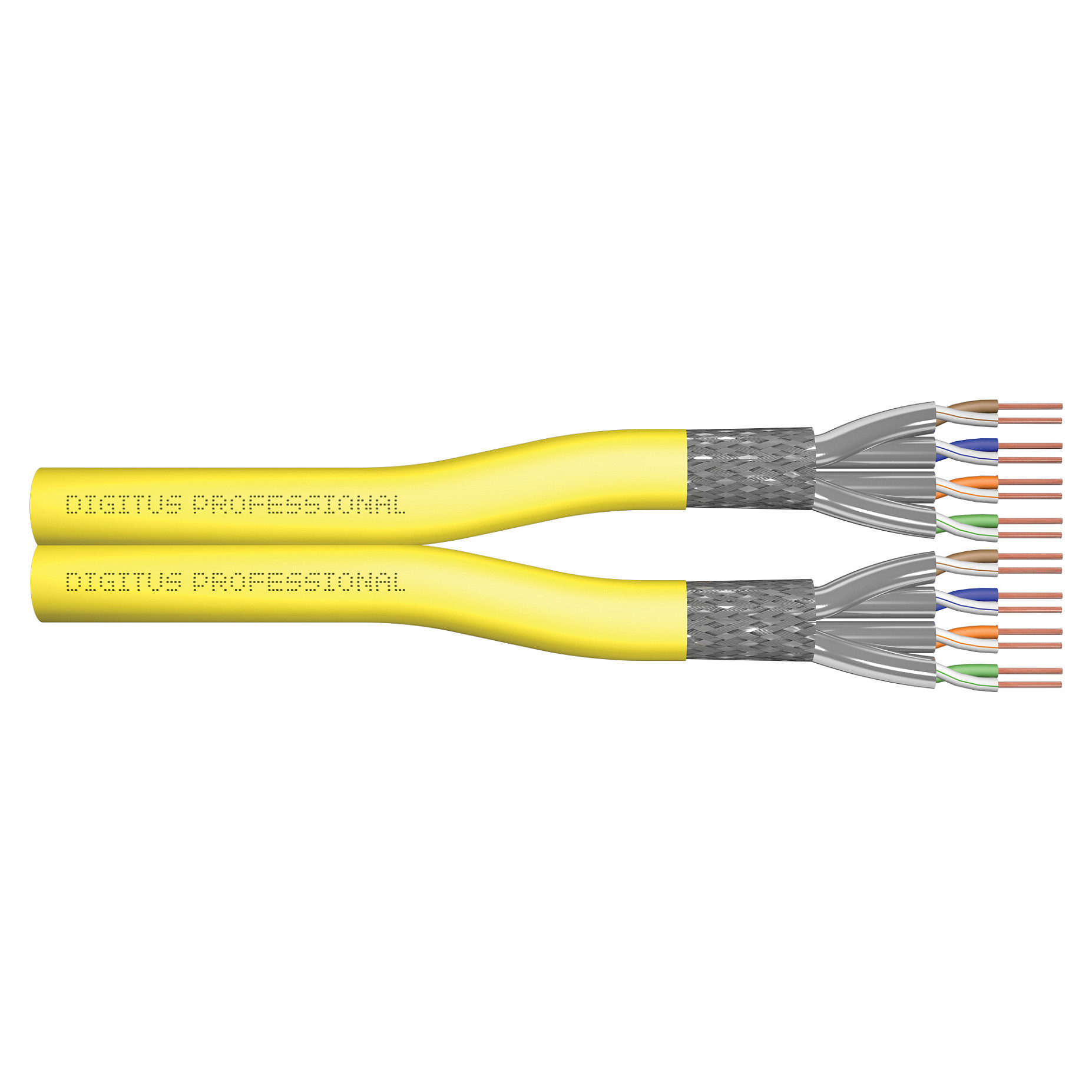 Kabllo për Rrjet DIGITUS CAT 7A S/FTP Installation Cable / 100m Duplex / Dca-s1a d1 a1 Rated - 1