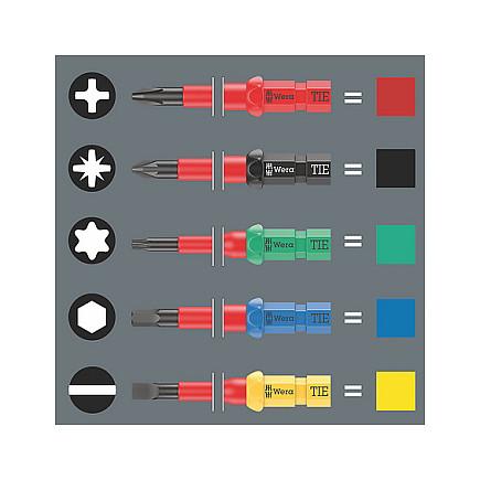 Set Veglash Wera Kraftform Kompakt W 2 Maintenance, 35 Copë, VDE, 1/4" - Zezë/Kuqe - 3