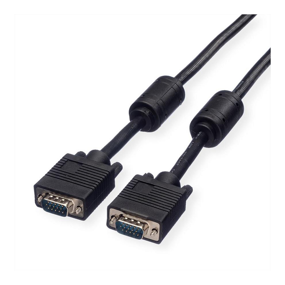 Kabllo VGA ROLINE 11.04.5653 / VGA (D-Sub) / HD-15 / 3m - Zezë