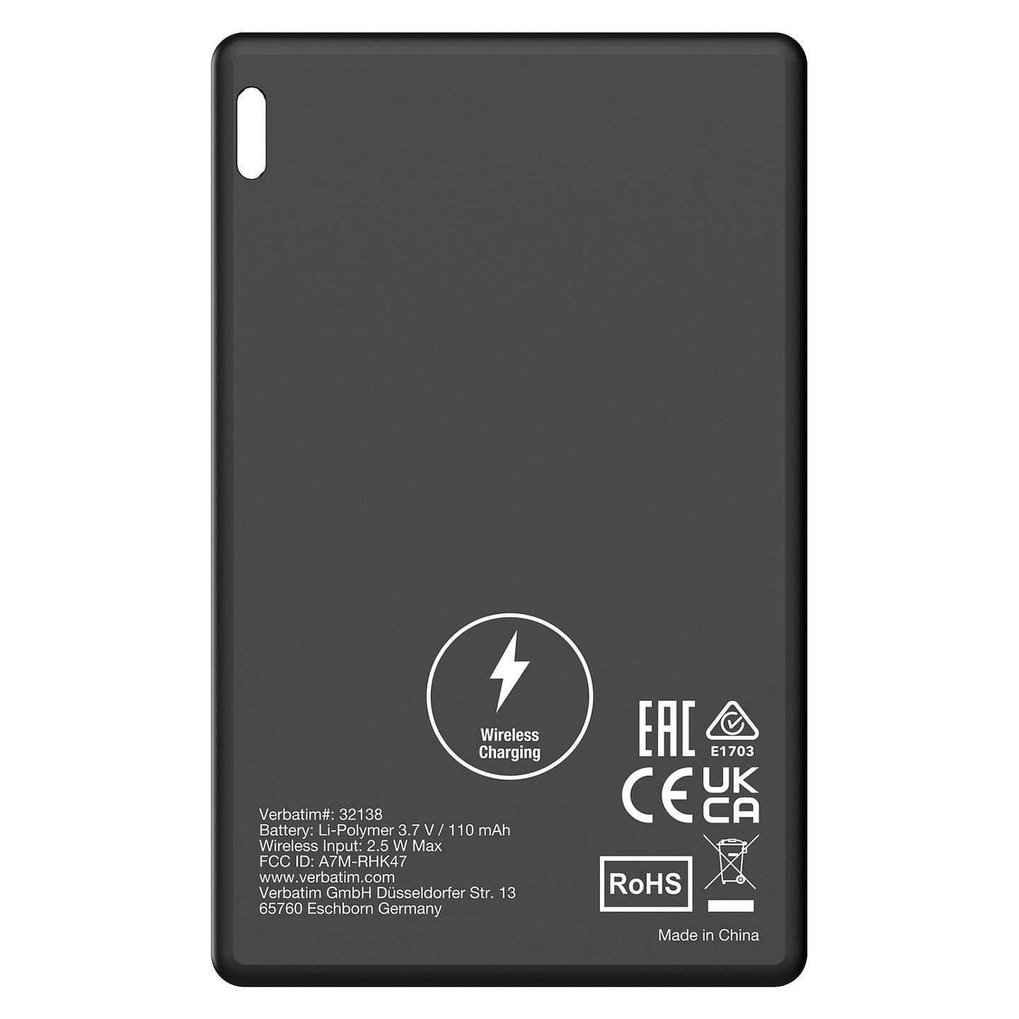 Gjurmues Bluetooth Verbatim My Finder Card MYFCR-01B, Bluetooth 5.1, IP66, 110mAh, Apple Find My - Zezë - 7