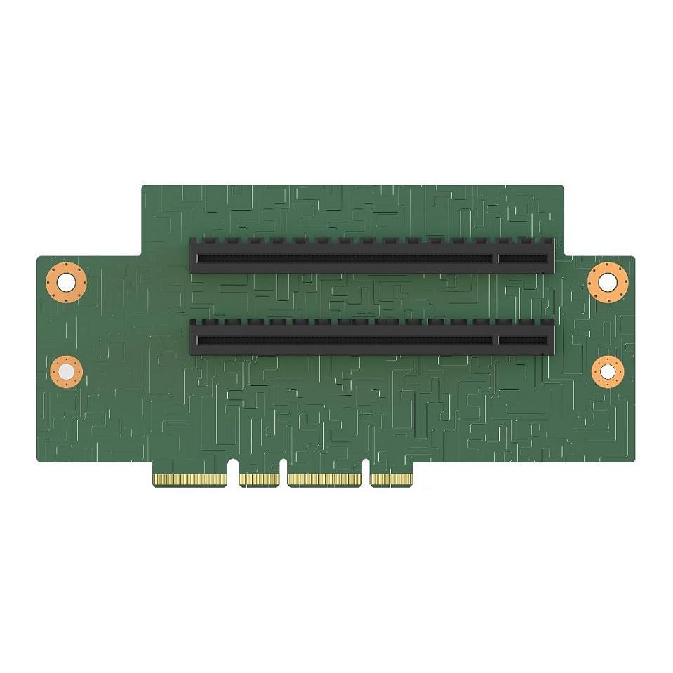 Kartë Riser Intel CYP2URISER3STD, PCIe 2U, 2x PCI Express x16, x8 elektrike, Low Profile + Half Length, Single Width