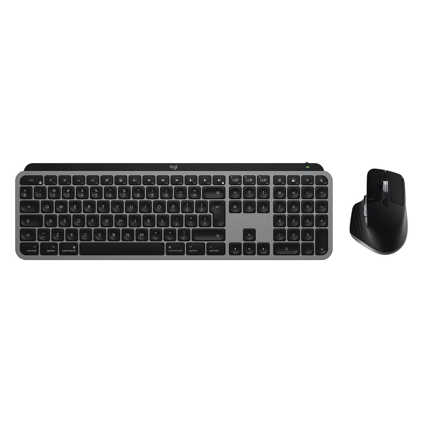 Combo (Tastierë & Maus) Logitech MX Keys S Combo for Mac / Wireless / QWERTY / US International / Scissor-Key / Backlit - Gri - 5