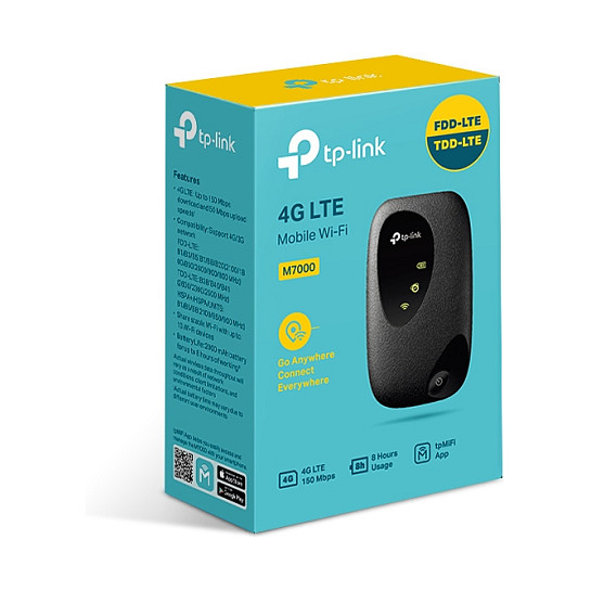 TP-Link M7000 – Router Portativ 4G LTE, 150Mbps, Wi-Fi 2.4GHz, 2000mAh, i Zi - 6