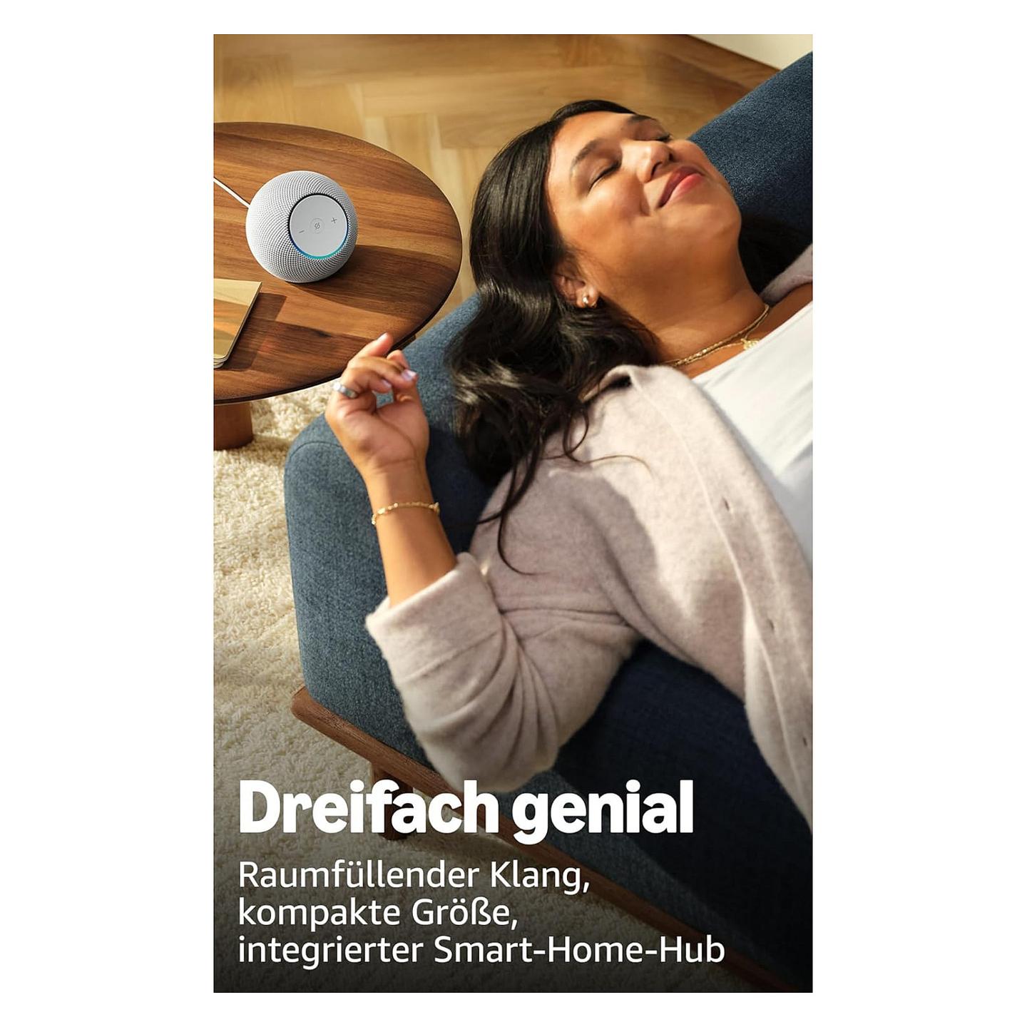 Altoparlant inteligjent Amazon Echo Dot Max, Wi-Fi 6E, Amazon Alexa - Bardhë - 3