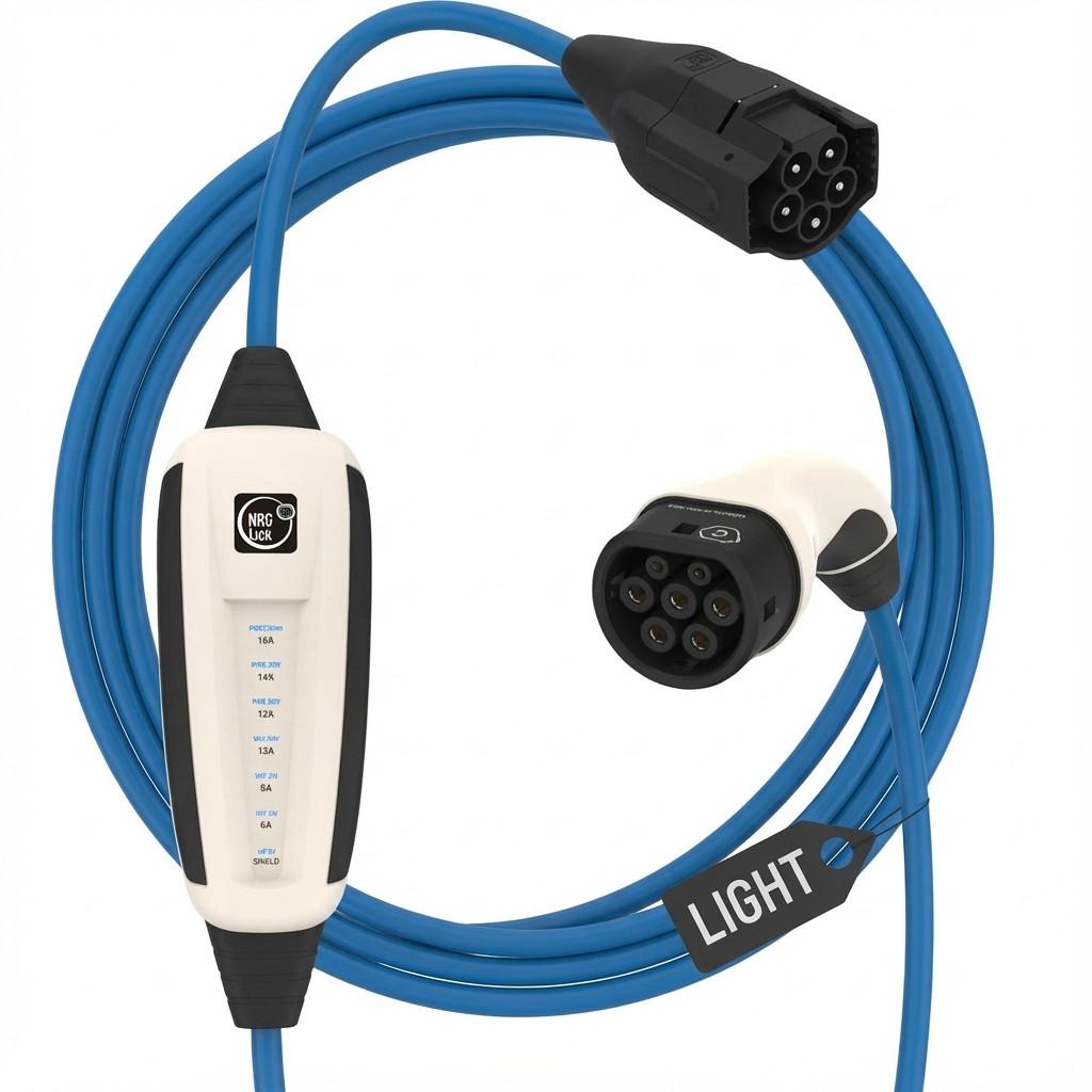 Njësi Karikimi Portative NRGkick 16A 10m Pure, 11kW, 16A, 3-Fazor, Type 2, Wi-Fi, Bluetooth - Bardhë