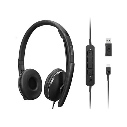Kufje me kabllo Lenovo Wired ANC Headset Gen 2 UC – Zezë - 1