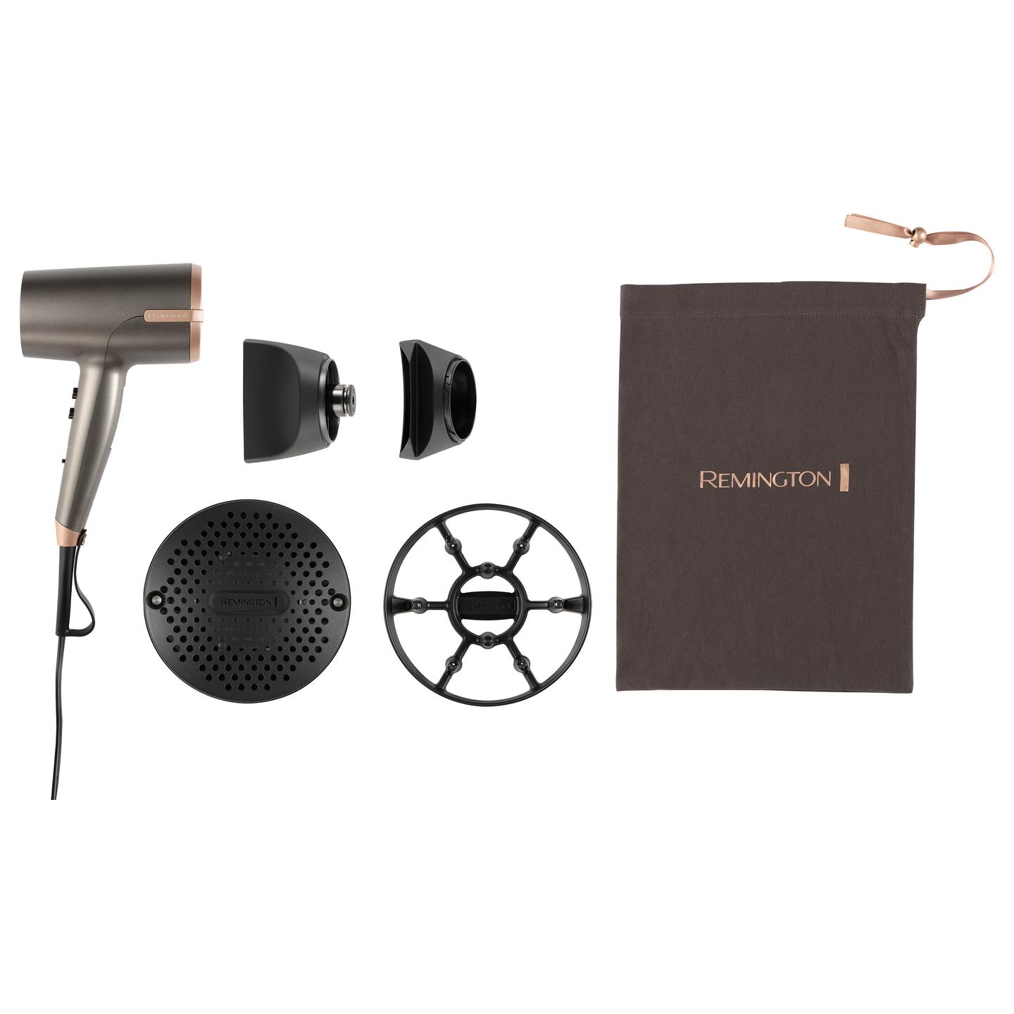 Tharëse për flokë Remington ONE Dry & Style D6077 / 2000W / Dual Ionic / 80M Jone / Thermacare / 120km/h / 8 Kombinime – Zezë - 14