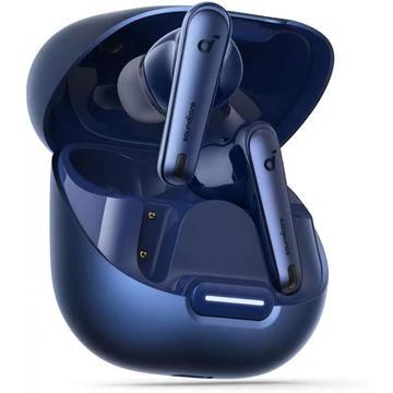 Kufje pa kabllo Anker Soundcore Liberty 4 NC / Bluetooth 5.3 / ANC / 6 Mikrofonë / IPX4 / Wireless – Blu e Errët