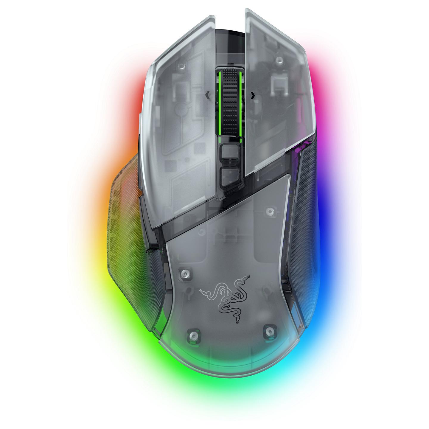 Maus Gaming Razer Basilisk V3 Pro 35K, Wired & Wireless, 35000 DPI, 11 Butona, Focus Pro 35K, RGB Chroma - Bardhë