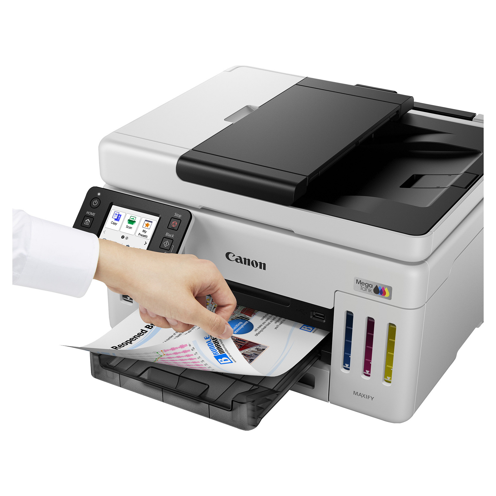 Printer Inkjet Canon MAXIFY GX6150 MegaTank / Color / 3-in-1 - Bardhë / Zezë - 21