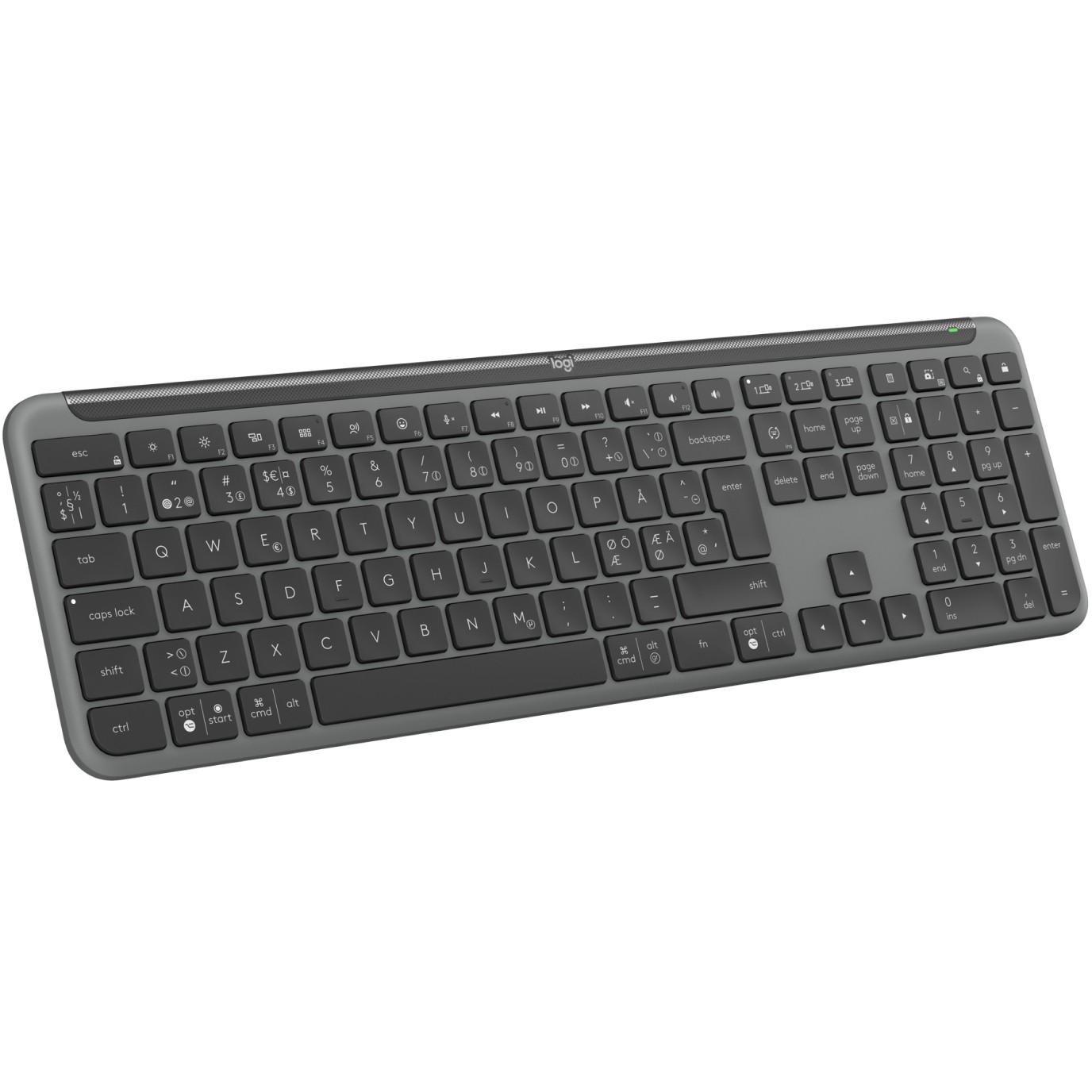 Tastierë Pa kabllo Logitech Signature Slim K950 / Bluetooth 5.1 LE + Logi Bolt / Full-Size / QWERTY / Pan Nordic - Grafit - 5
