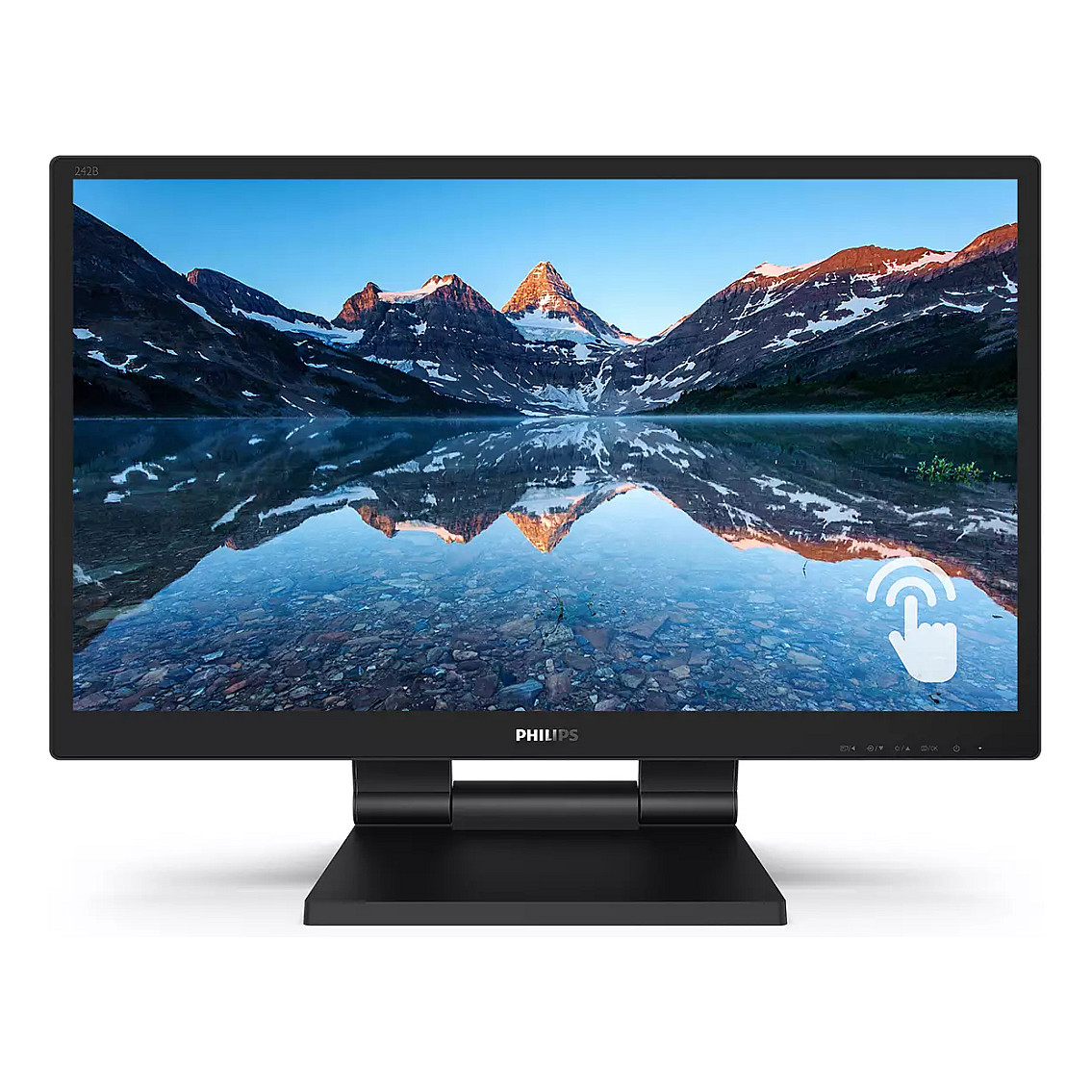 Monitor Philips 242B9T / 23.8″ / FHD IPS LCD / 60Hz / 5ms / HDMI + DP + DVI + USB + VGA - Zezë - 1