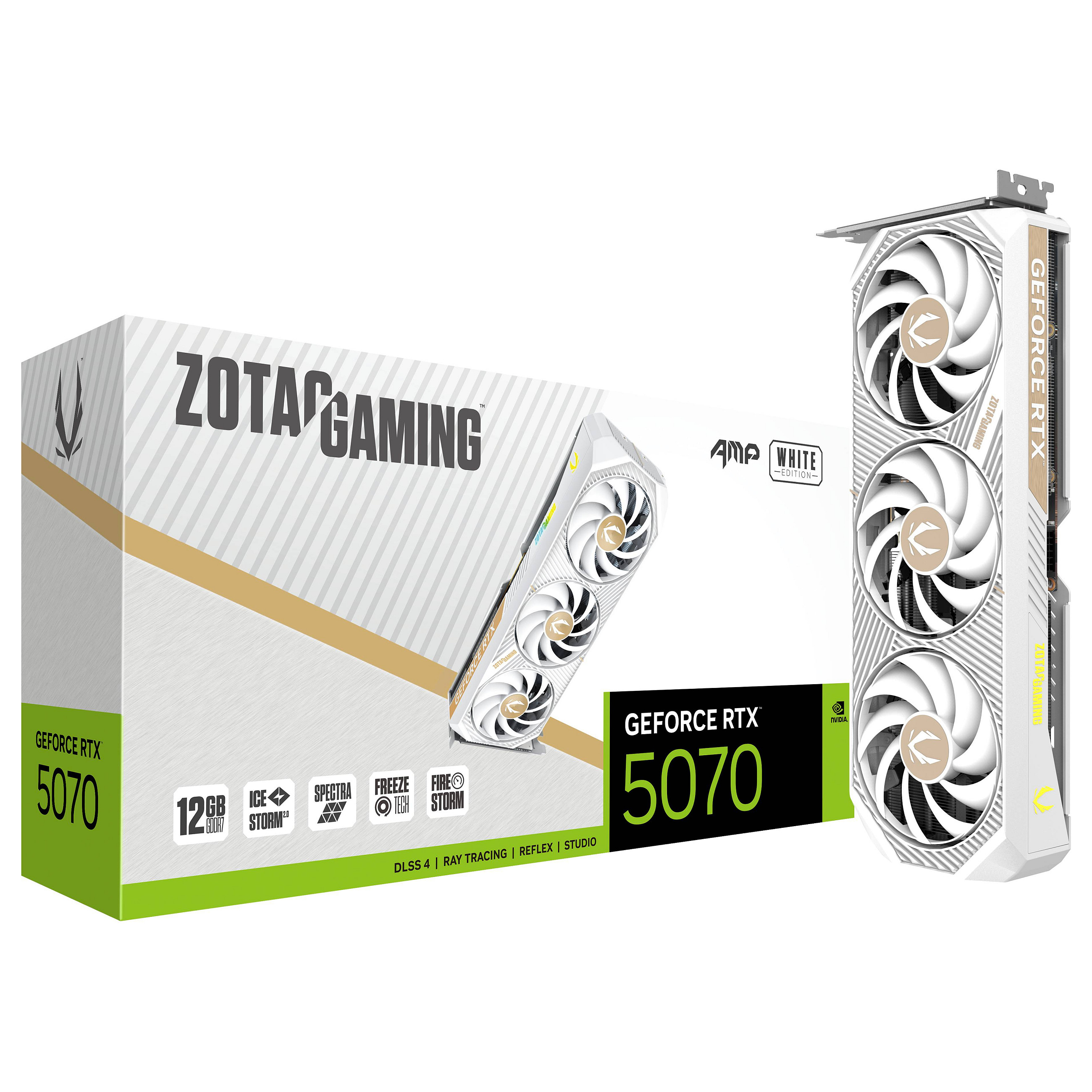 Kartelë Grafike NVIDIA RTX 5070 12GB GDDR7 Zotac Gaming AMP 3Fan - 8