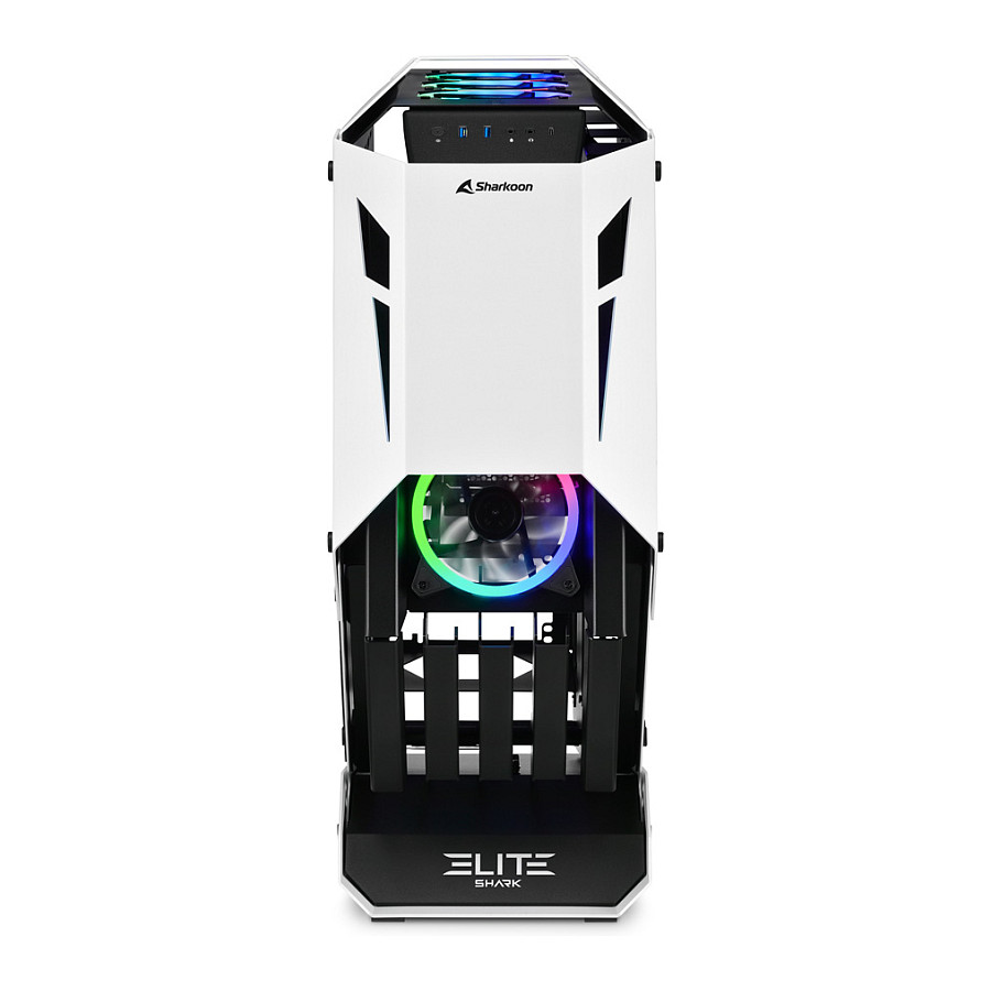 Kasë Midi Sharkoon ELITE SHARK CA700 – Zezë/Bardhë - 2
