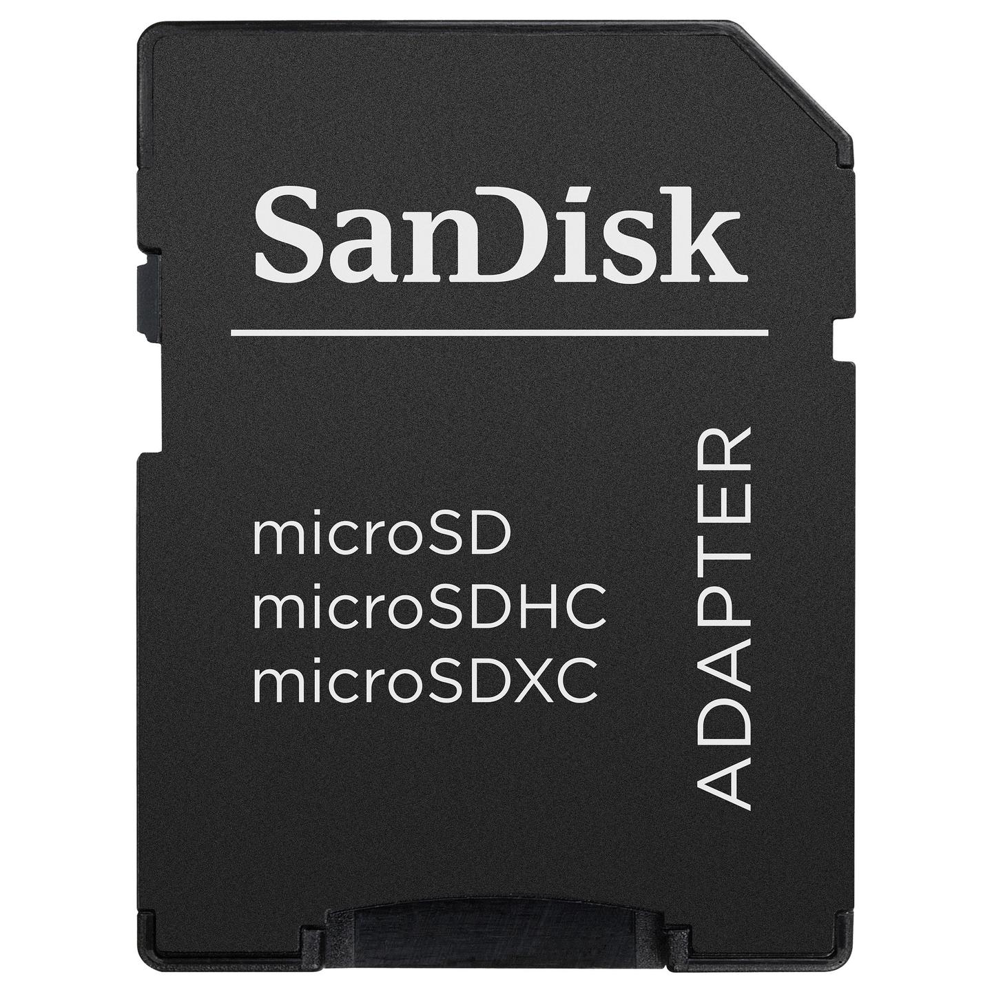 Kartë Memorie SanDisk Ultra, microSDXC, 64GB, UHS-I, Class 10, A1, 100MB/s, me Adapter - Kuqe/Gri - 3