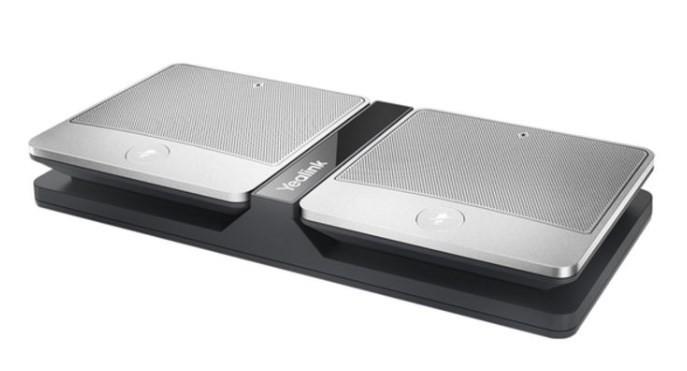 Mikrofon Wireless për Konferencë Yealink VCM36-W, Wi-Fi, 360°, Rreze 6 m, Bateri 2450mAh – Zezë/Argjend