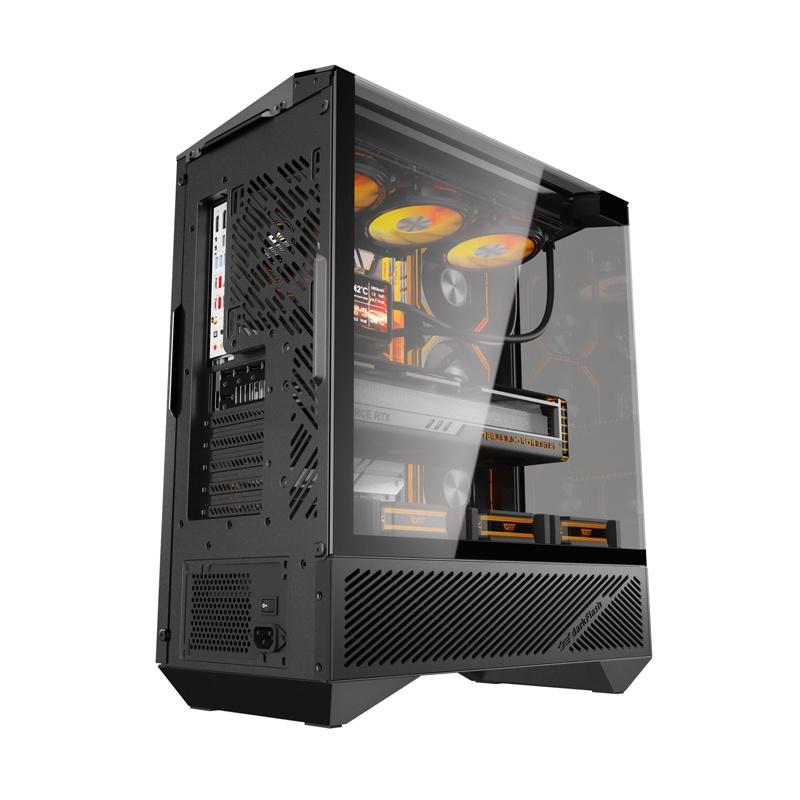 Kasë Darkflash DY460 / ATX Mid-Tower / 4x120mm ARGB / USB Type-C / Xham i Temperuar – Zezë - 2