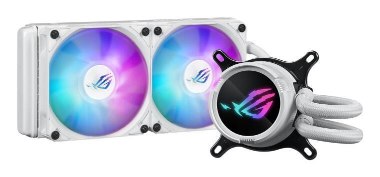 Ftohës për Procesor ASUS ROG Strix LC III 240 ARGB / 240mm / AIO / 2x 120mm / 800–2200 RPM / 70.38 CFM / 3.92 mmH₂O / ARGB – Bardhë