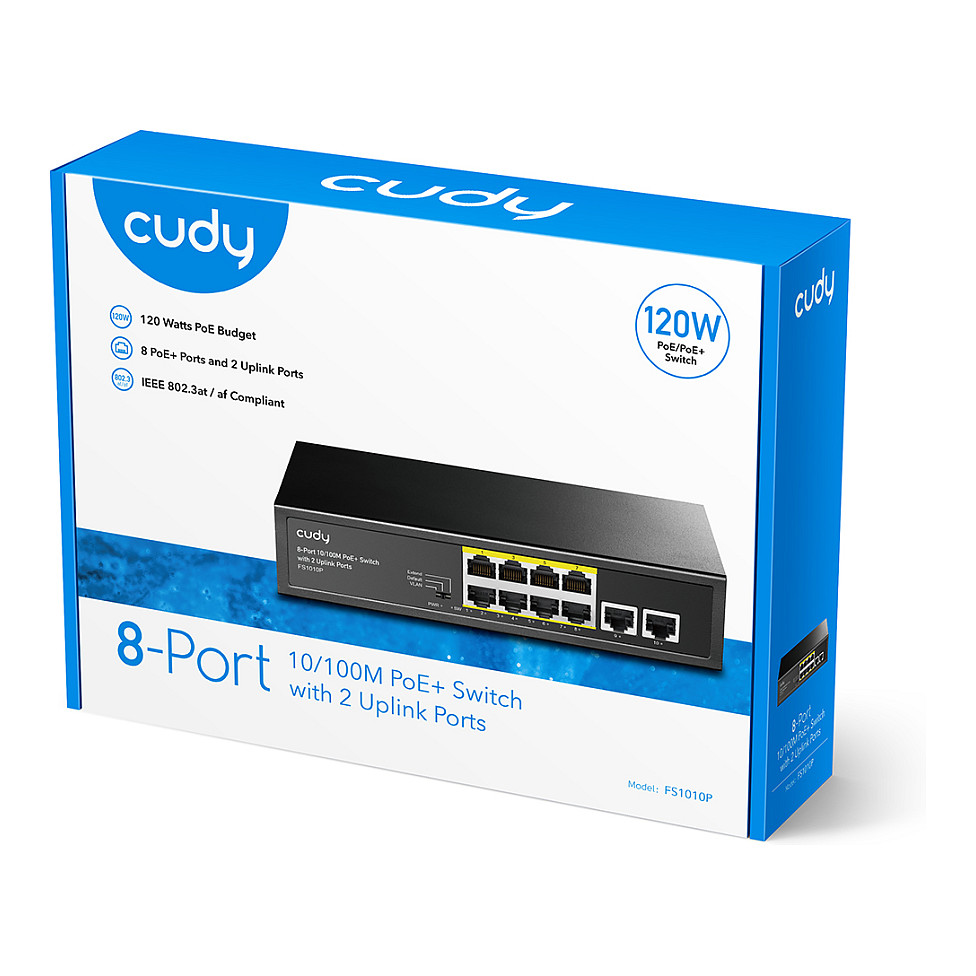 Switch 8P Cudy FS1010P PoE+ - 4