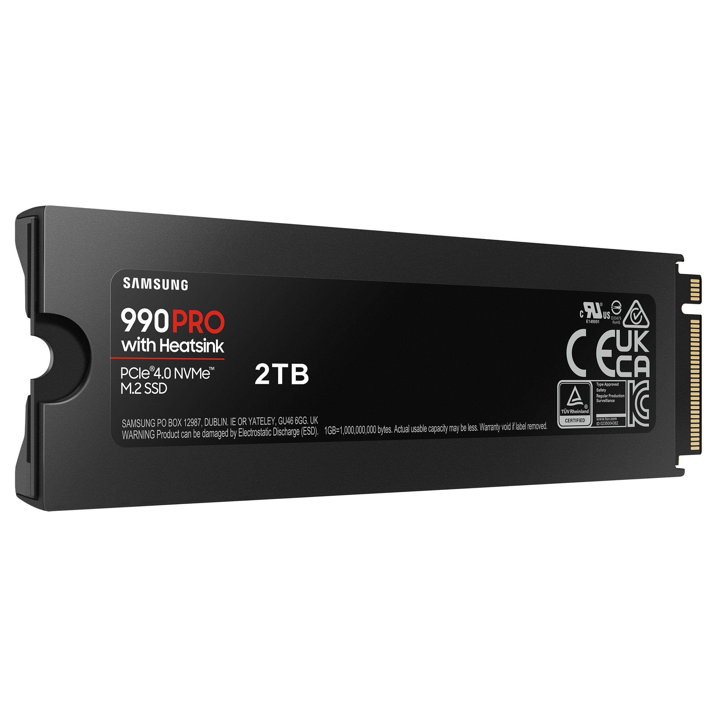 SSD të Brendshëm M.2 2TB Samsung 990 PRO Heatsink NVMe PCIe 4.0 x 4 - 6