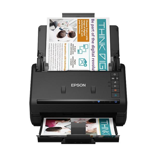 Skaner Epson WorkForce ES-500WII, A4, Duplex, 600dpi, ADF 50 Faqe, 35ppm, Wi-Fi - Zezë - 1