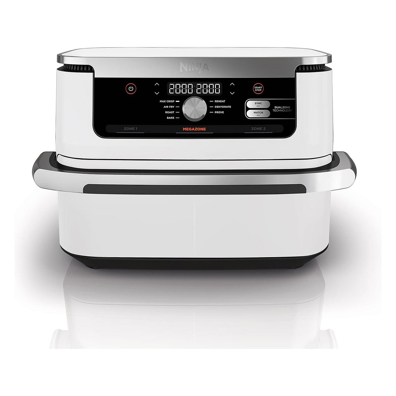 Fryer Ninja Foodi FlexDrawer AF500EUWH, 10,4 L, 2470 W, 2 Zona nga 5,2 L, 7 Funksione - Bardhë