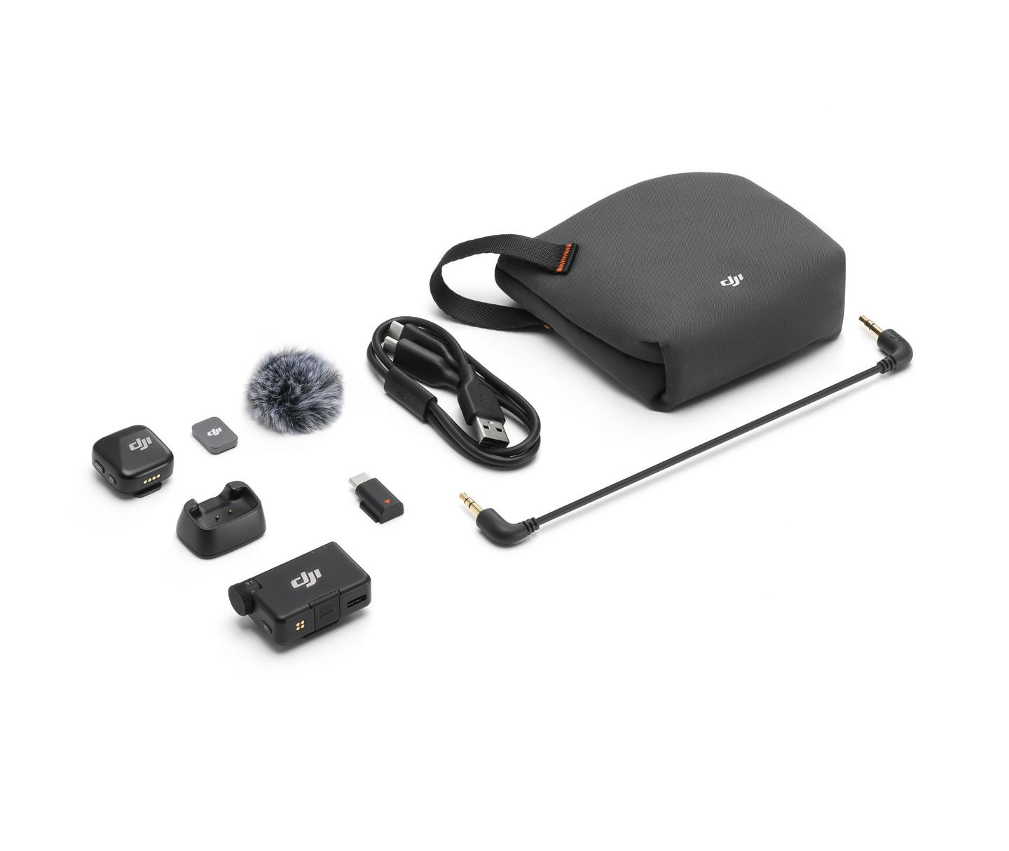 Mikrofon DJI Mic Mini, 1 Transmetues, 1 Marrës - Zezë - 2