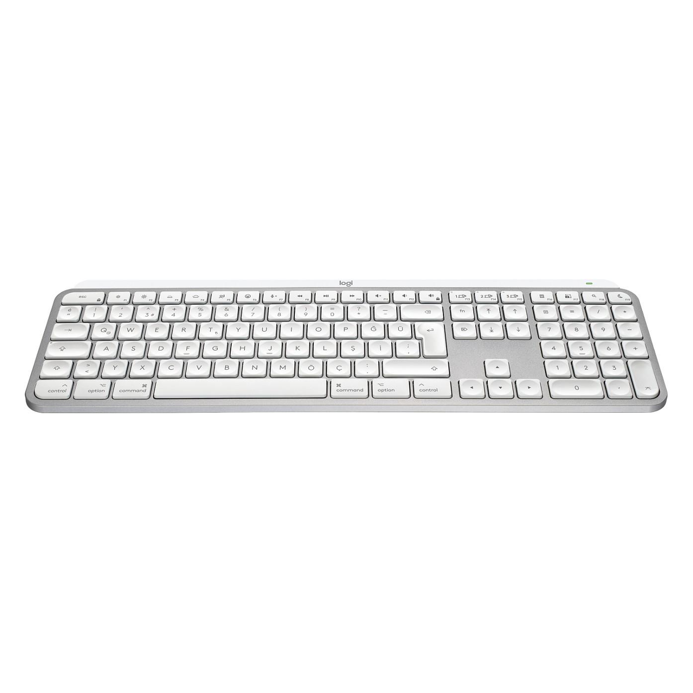 Tastierë pa Kabllo Logitech MX Keys S for Mac, Scissor, Full Size, QWERTZ CH, Bluetooth + Logi Bolt - Bardhë - 2