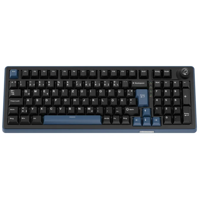 Tastierë Gaming Ducky OK-M 98 / 98% / Mekanike / KTT Tactile / Hot-Swap / Wired&Wireless / RGB / USB-C / Bluetooth + 2.4 GHz - Zezë - 3