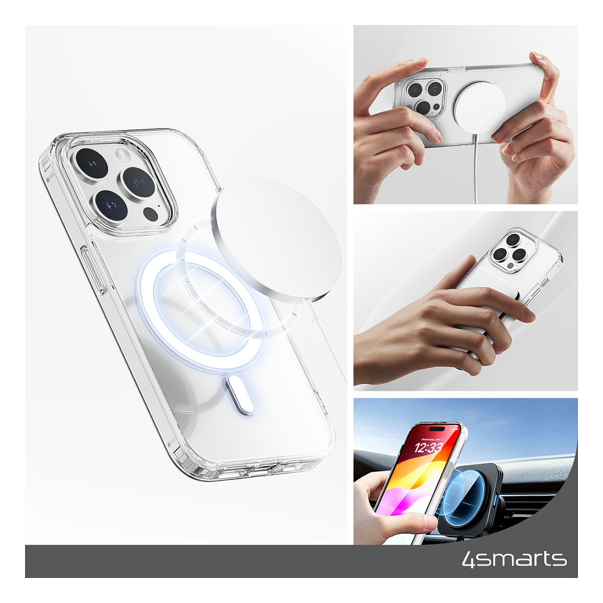Aksesorë për telefon 4smarts 360 Protection Set për Apple iPhone 15 - 3