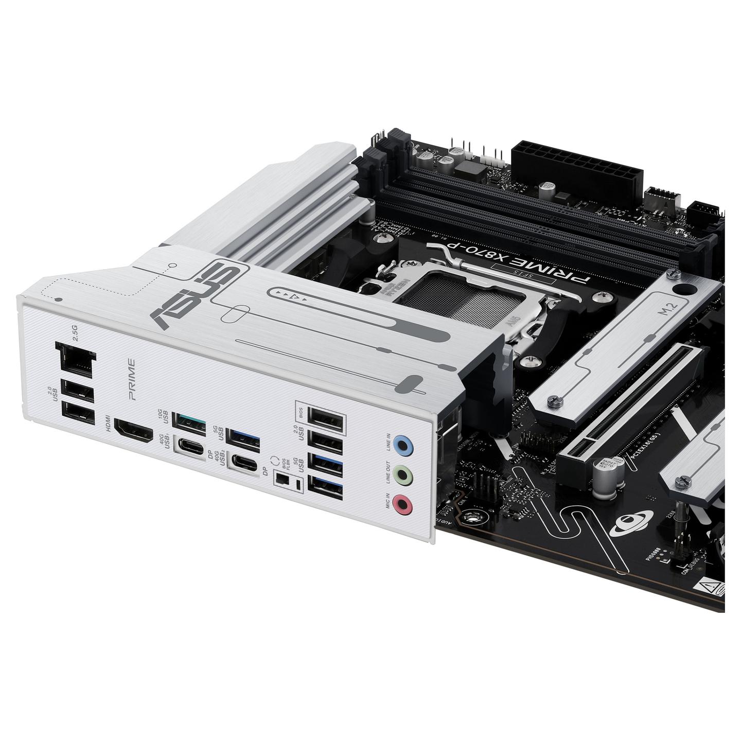 Pllakë Amë MB AMD ASUS PRIME X870-P, AM5, X870, DDR5, ATX, 2.5GbE LAN, HDMI, USB4 - 6