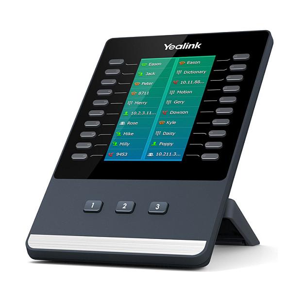 Modul Zgjerimi për Telefon VoIP Yealink EXP50, 4.3" LCD, 20 Taste, deri në 60 Taste Funksionale, USB 2.0 - Hiri - 2