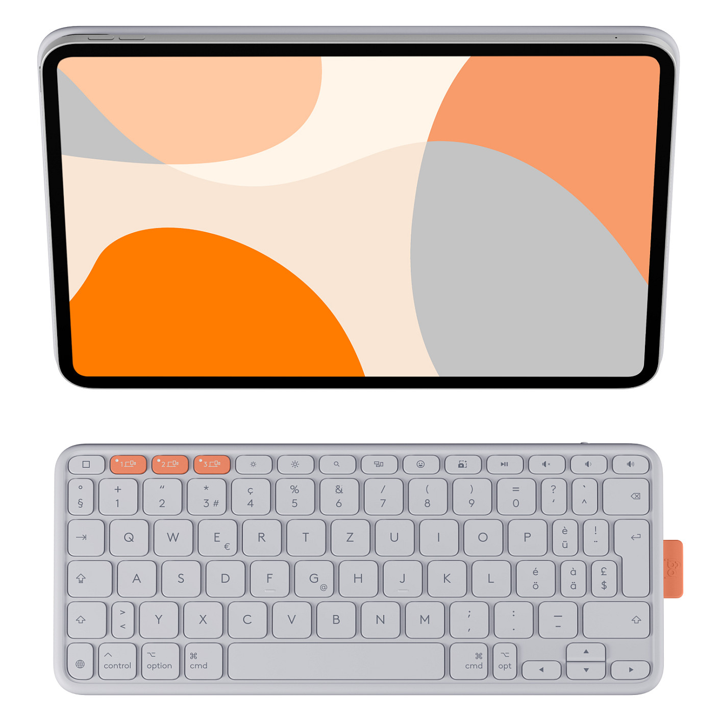 Tastierë Pa kabllo Logitech Flip Folio / QWERTZ / Swiss - Gri e çelët