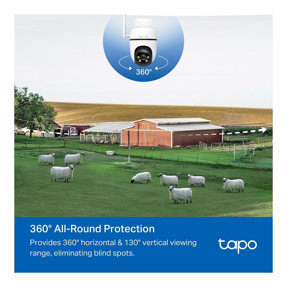 Kamerë Sigurie IP CCTV TP-Link Tapo C501GW, Full HD 1080p, 3.17 mm, 105°, 4G LTE, Pan & Tilt 360°, IR 30 m, Color Night Vision, PoE, IP66 - Bardhë - 6
