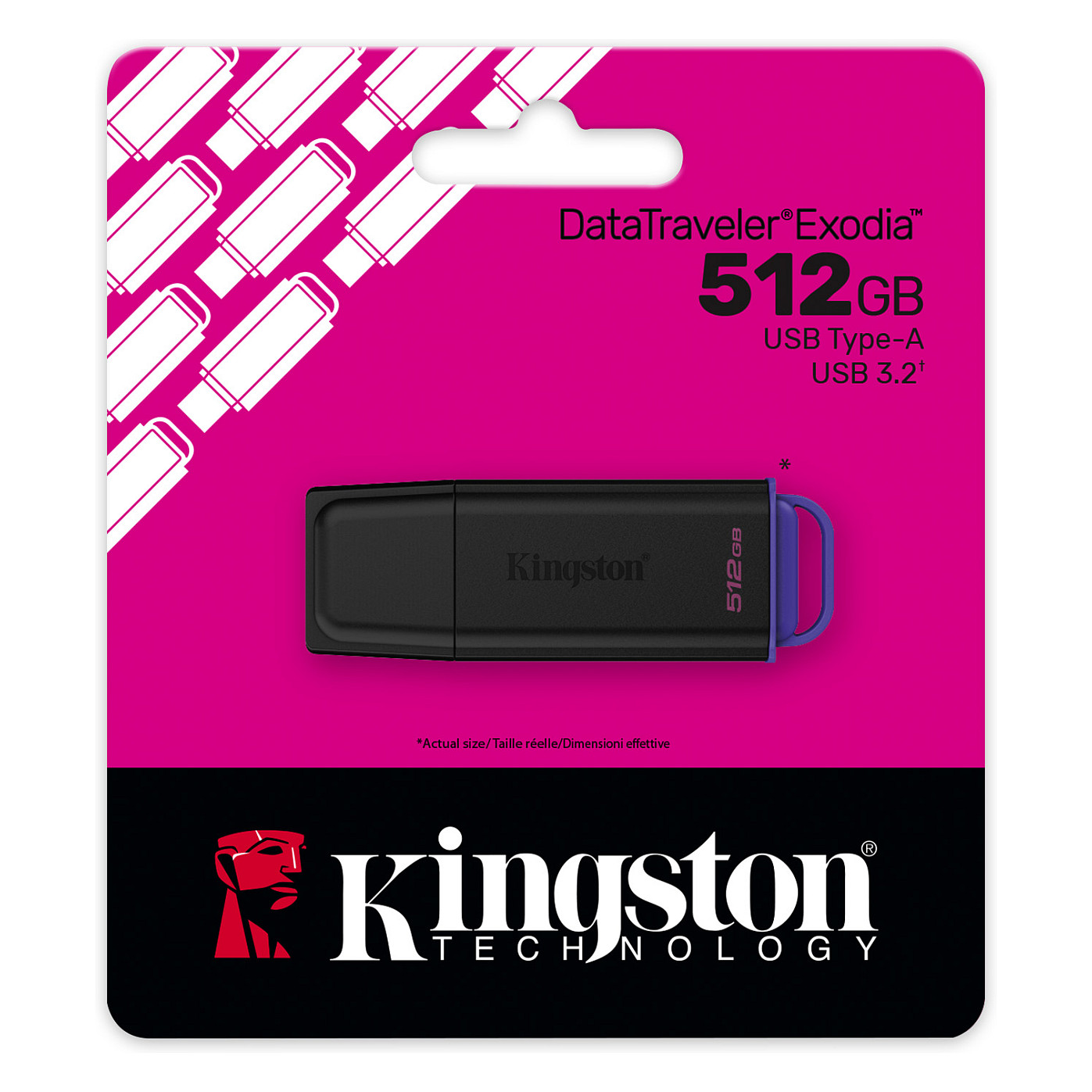 USB Flash Drive Kingston DataTraveler Exodia / 512GB / USB 3.2 Gen 1 / USB-A - Zezë/Vjollcë - 5