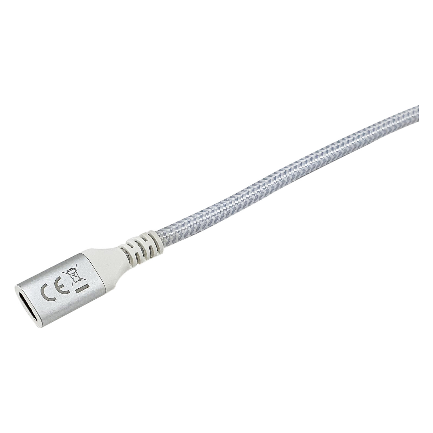 Kabllo USB / USB-C 3.2 / Equip / C–C Verl. / 1.0m / 5A / 4K60Hz - Bardhë - 3