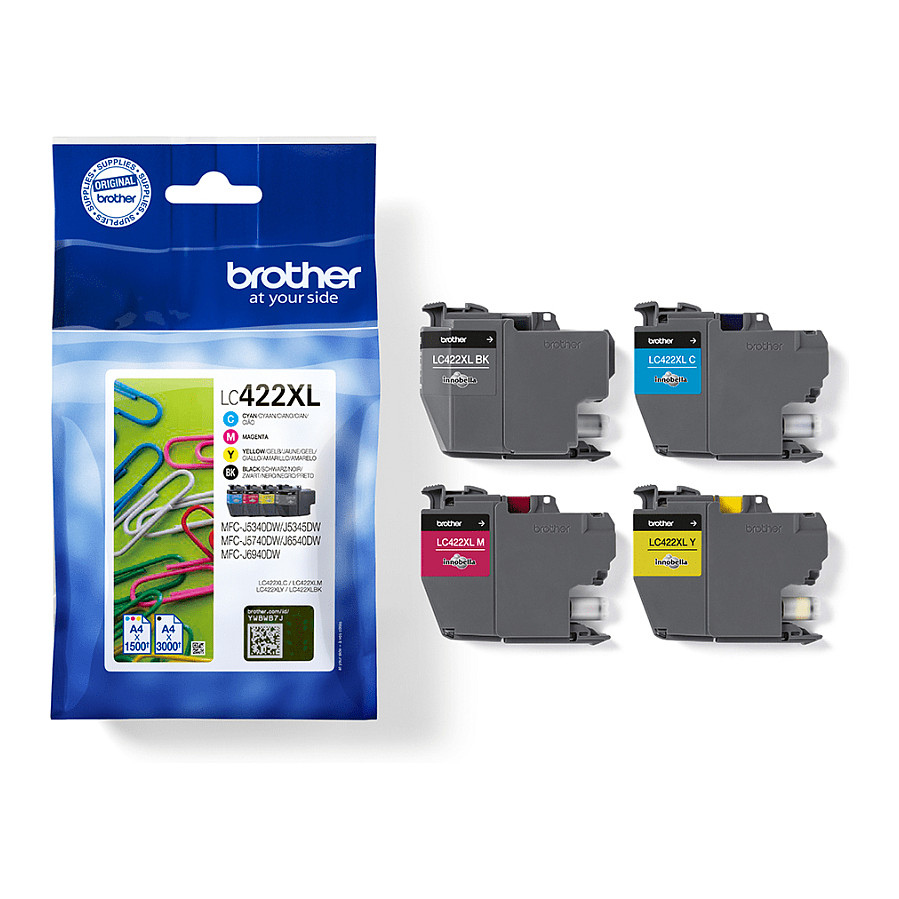 Toner Brother Tinte LC422XLVAL 4er Multipack (BKCMY) - 3