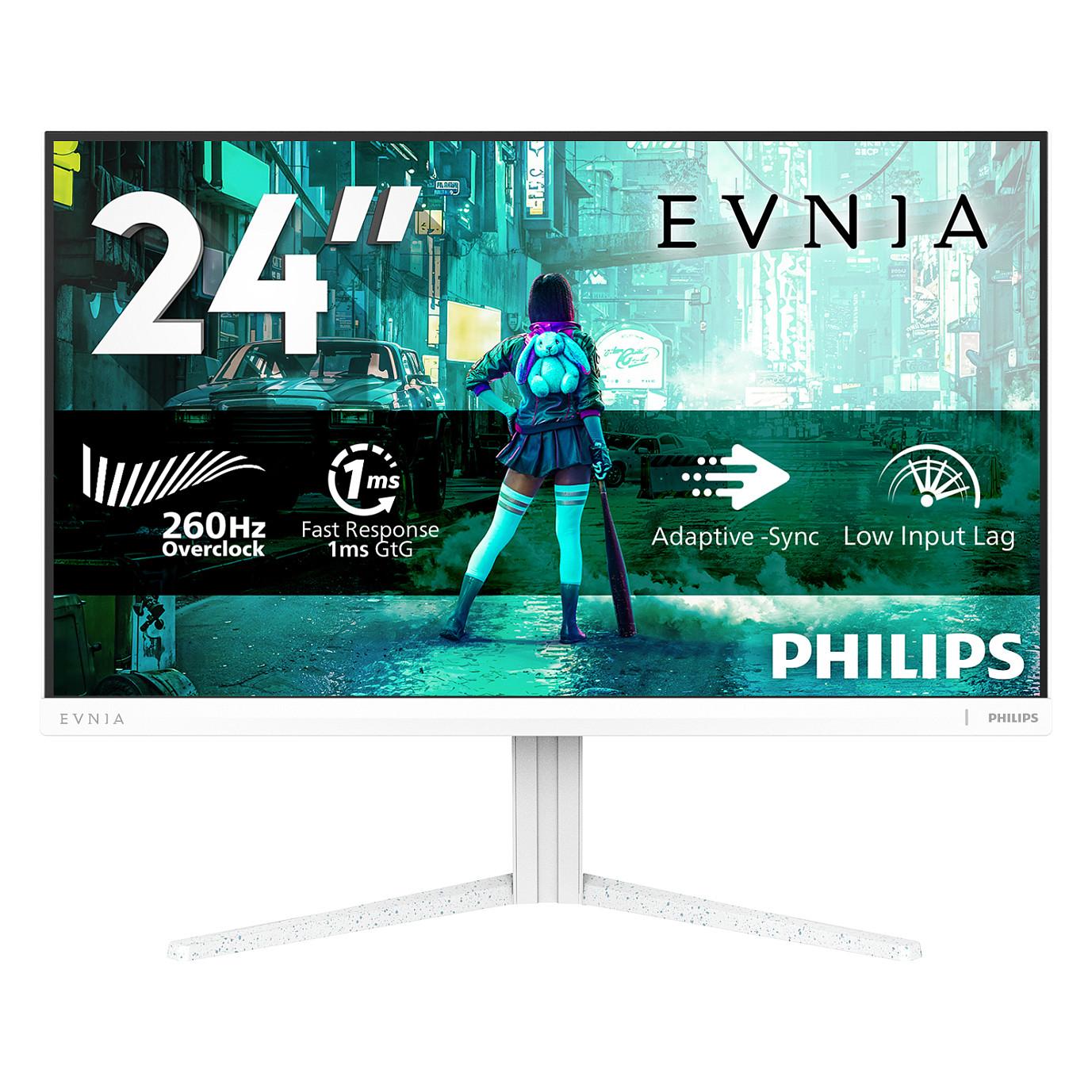 Monitor Gaming Philips Evnia 24M2N3201P/00 / 23.8" / Full HD Fast IPS / 260Hz / 1ms / HDMI+DP - Bardhë