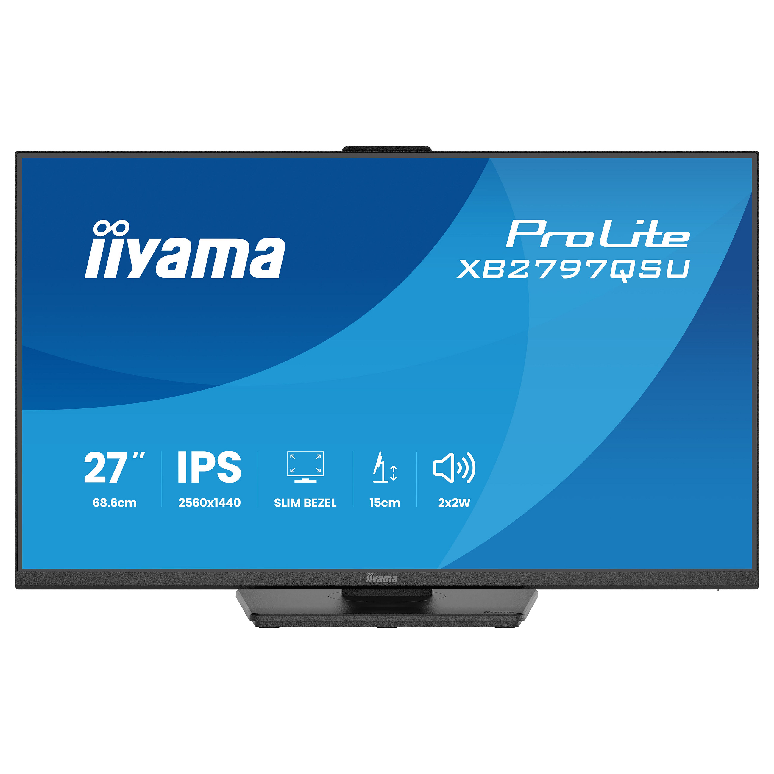 Monitor iiyama ProLite XB2797QSU-B1 / 27"/ Quad HD IPS LED / 75Hz / 1ms / HDMI+DP - Zezë - 6