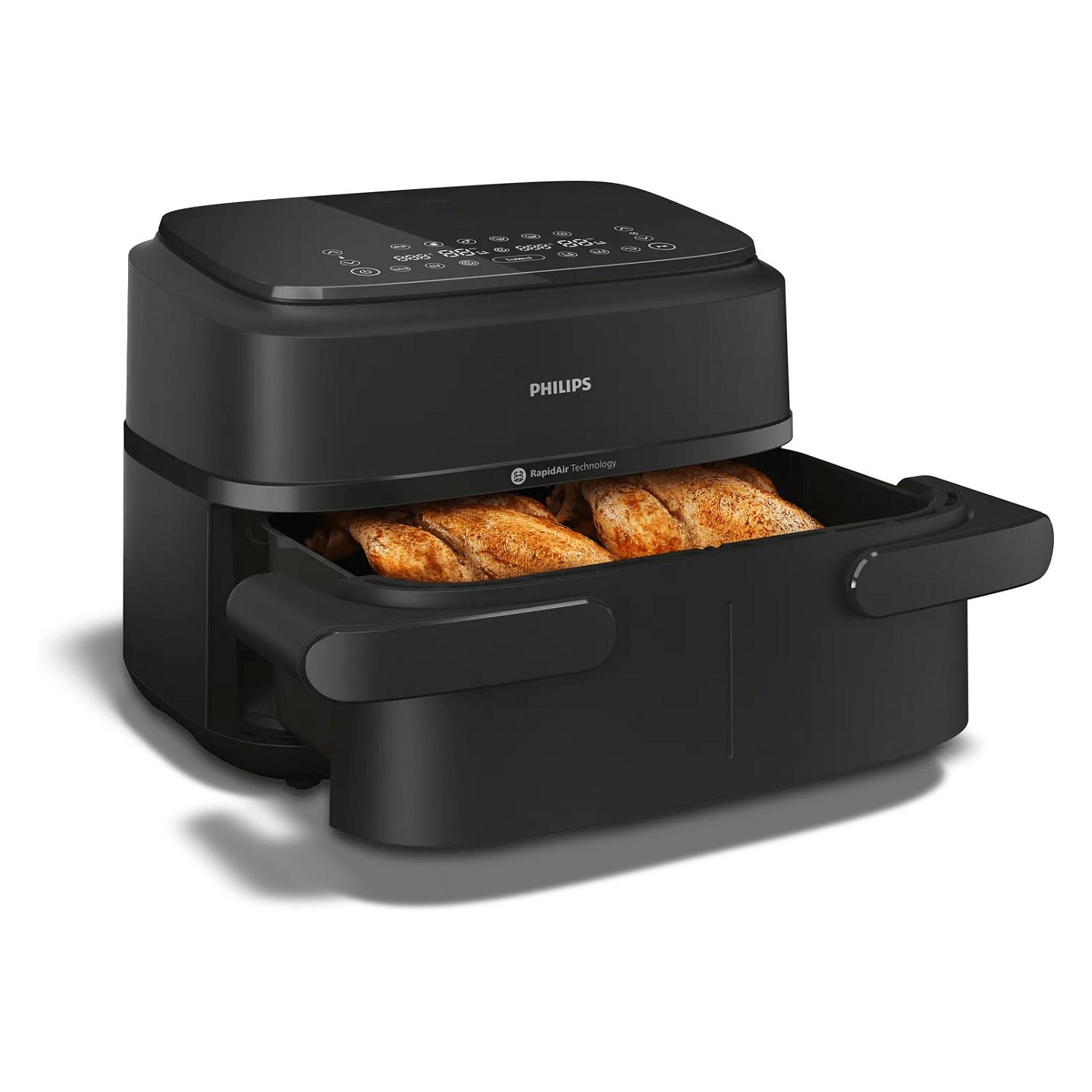 Fryer Philips 1000 Series / NA150/00 / 7.1L / 2450W / 2x3.55L / 6 Programe / 40–200°C / RapidAir Plus / Sync – Zezë - 12