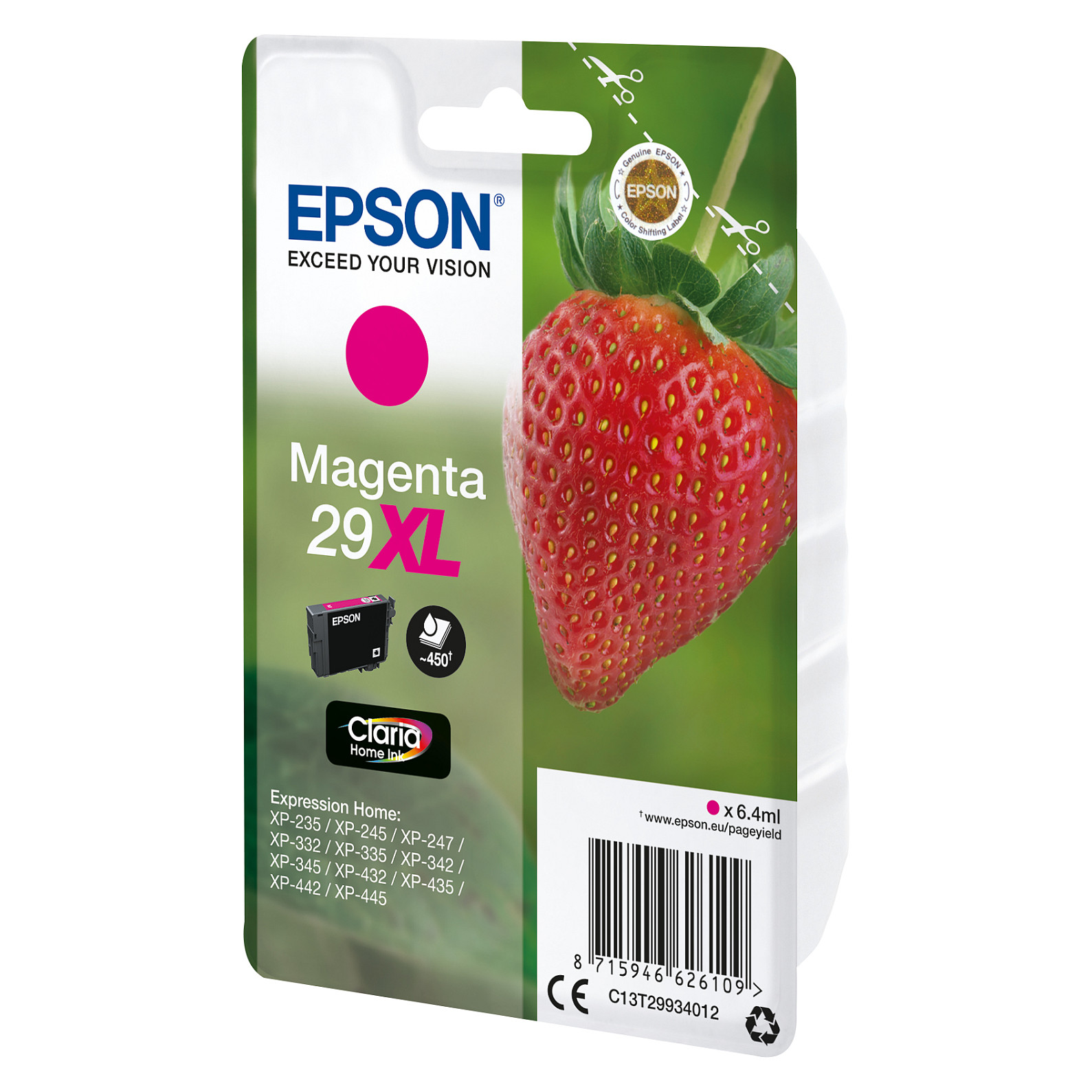 INK Epson 29XL deri në kapacitet të lartë sipas ISO/IEC 24711 - Rozë - 1