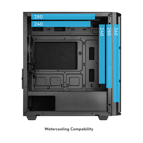 Kasë Mini Chieftec Vita Serie AZ-01B-OP – Zezë - 10
