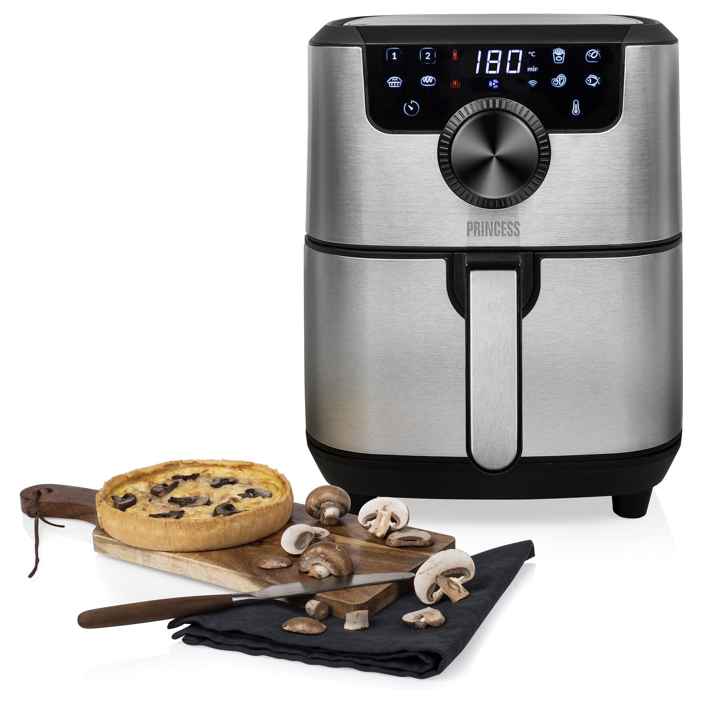 Fryer Princess Smart Aerofryer / 182037 / 4.5L / 1500W / 8 Programe / 80–200°C / LCD / Wi-Fi / Keep Warm – Argjend/Zezë - 18