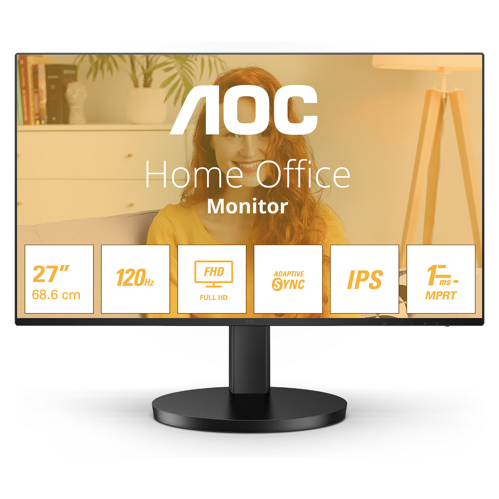 Monitor AOC 27B3HA2 / 27" / Full HD IPS / 120Hz / 4ms / HDMI+VGA - Zezë