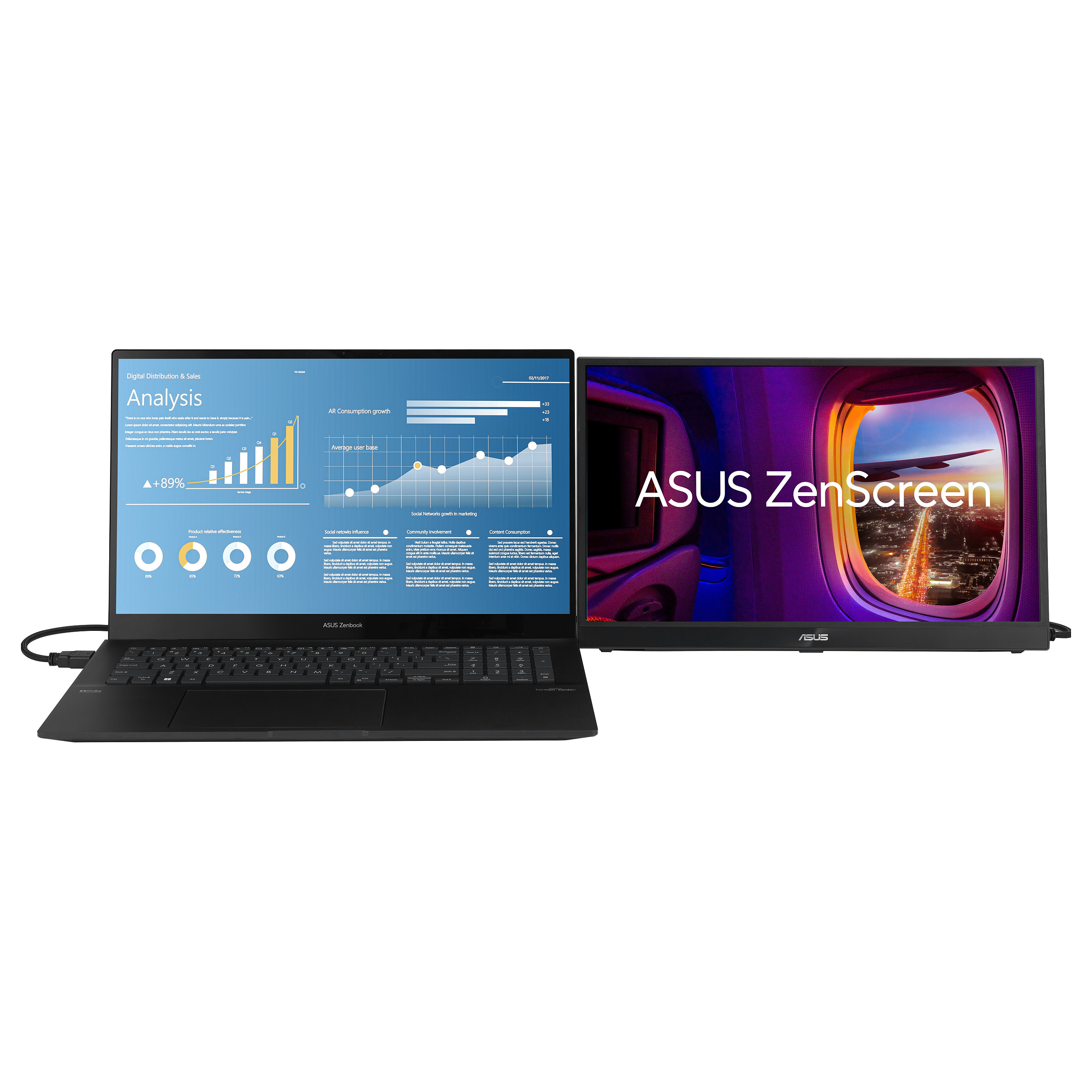 Monitor ASUS ZenScreen MB17AHG / 17″ / 1920×1080 / 60Hz / IPS / I zi - 8