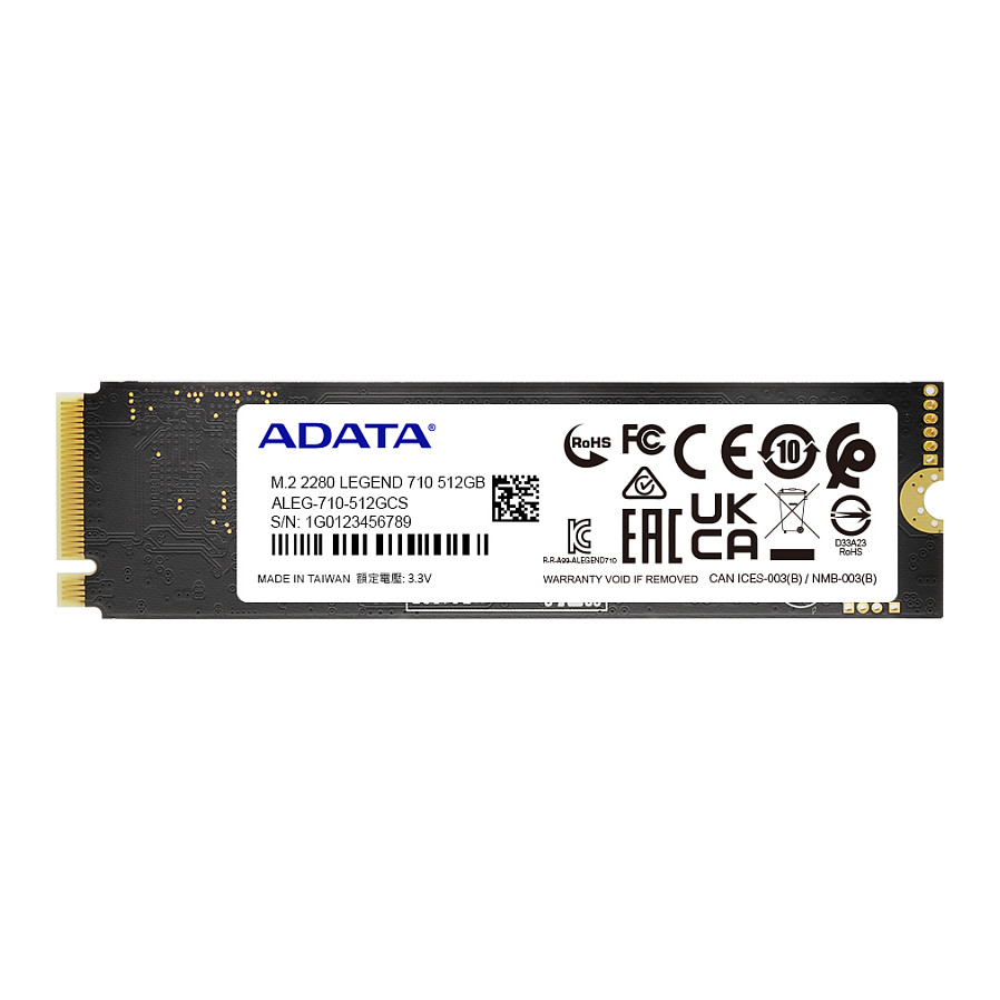 SSD e Brendshme M.2 / 512GB / ADATA Legend 710 NVMe PCIe (2280) - 7