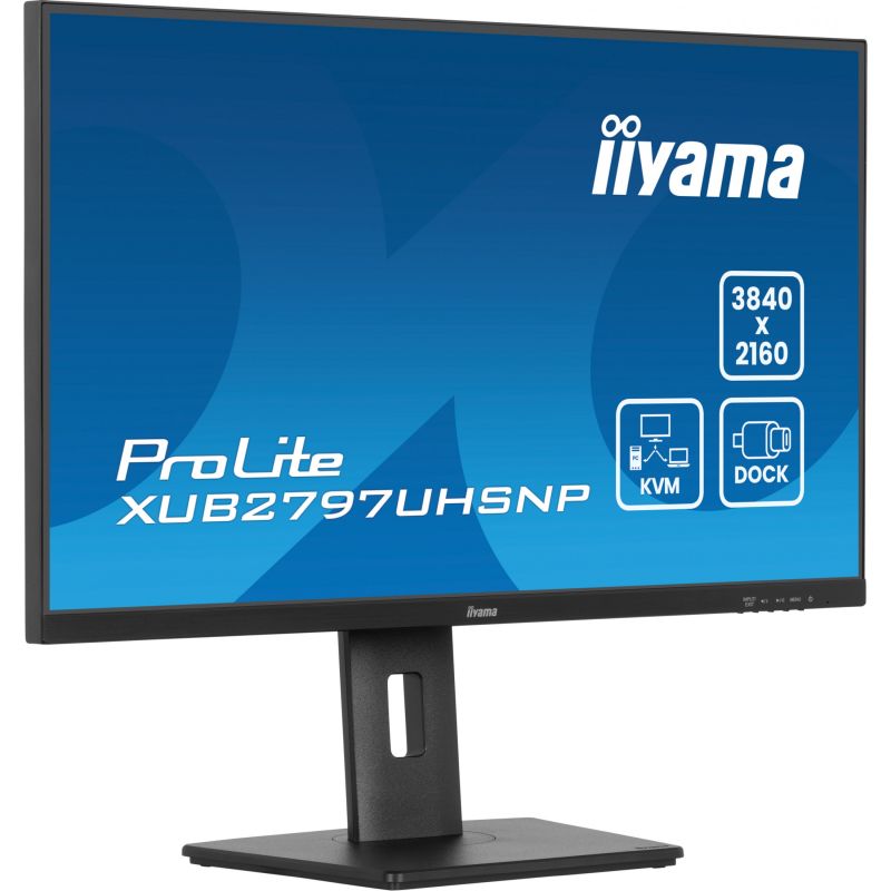 Monitor iiyama ProLite XUB2797UHSNP-B1 / 27"/ 4K Ultra HD IPS LED / 60Hz / 4ms / USB-C+HDMI+DP - Zezë - 2